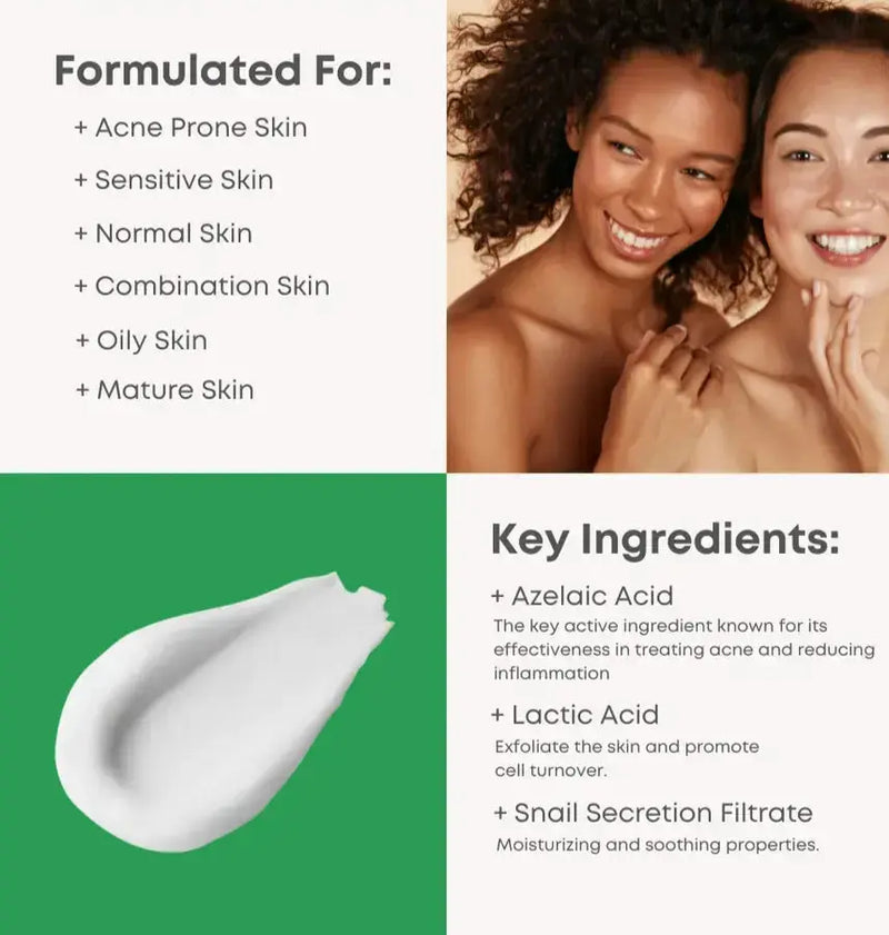 Nine Less A-Control 10% Azelaic Acid Cream 15 ml.