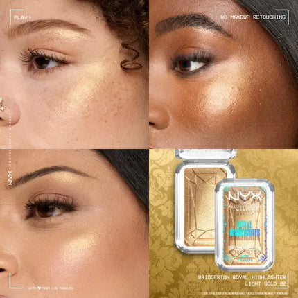 NYX Professional Makeup Bridgerton Royal Highlighter 02 Light Gold
