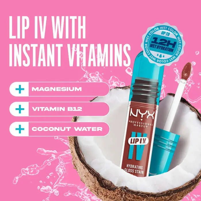NYX Professional Makeup Lip IV Hydrating Gloss Drippin' Nude
