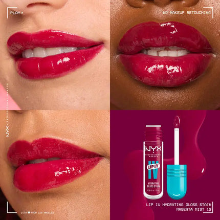 NYX Professional Makeup Lip IV  Hydrating Gloss Magenta Mist