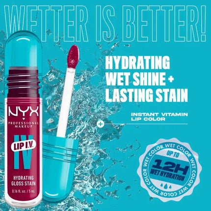 NYX Professional Makeup Lip IV  Hydrating Gloss Magenta Mist