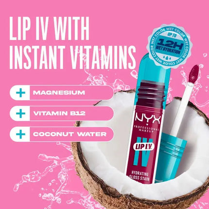 NYX Professional Makeup Lip IV  Hydrating Gloss Magenta Mist