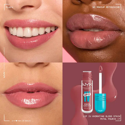 NYX Professional Makeup Lip IV Hydrating Gloss Petal Pourin'