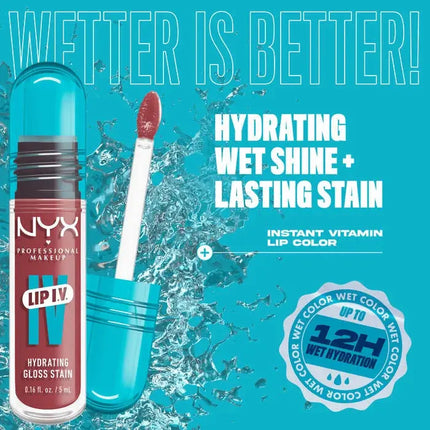 NYX Professional Makeup Lip IV Hydrating Gloss Petal Pourin'