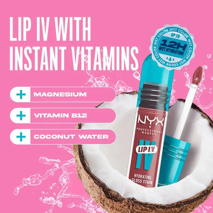 NYX Professional Makeup Lip IV Hydrating Gloss Petal Pourin'