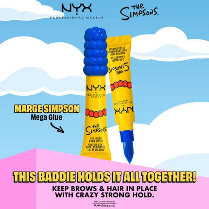 NYX Professional Makeup Marge Simpson Mega Glue Transparent 2 In 1 Brow And Hair Styler