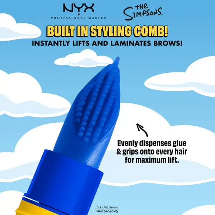 NYX Professional Makeup Marge Simpson Mega Glue Transparent 2 In 1 Brow And Hair Styler