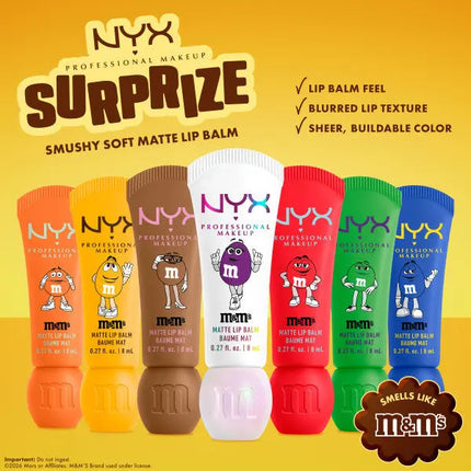 NYX Professional Makeup Smushy Matte Lip Balm M&M'S Surprize
