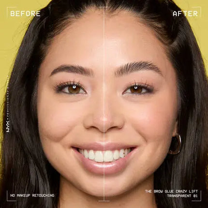 NYX Professional Makeup The Brow Glue Crazy Lift  01