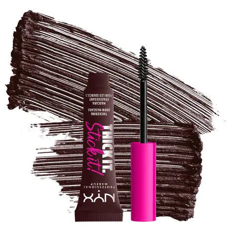 NYX Professional Makeup Thick It. Stick It! Brow Gel 07 Espresso, getinte wenkbrauwgel, foto 3 van 4