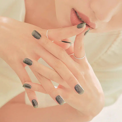 Ohora Semi Cured Gel Nail Strips N Tint Black