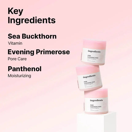 Ongredients Pore Cleansing Pads