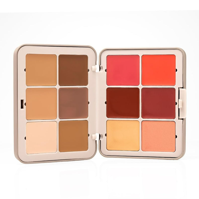 Palladio Beauty Multi Face Palette Light To Medium, crème gezichtspalette met 12 tinten