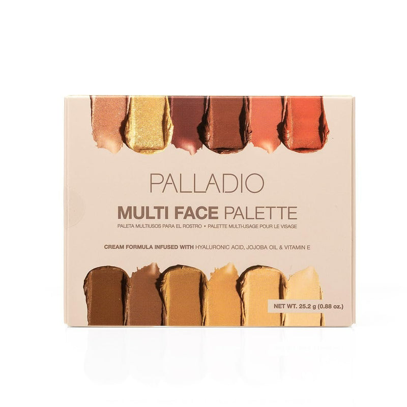 Palladio Beauty Multi Face Palette Light To Medium, crème gezichtspalette met 12 tinten