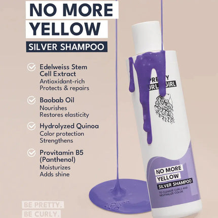 Pretty Curly Girl No More Yellow Silver Shampoo