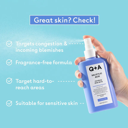 Q+A Salicylic Acid Body Spray