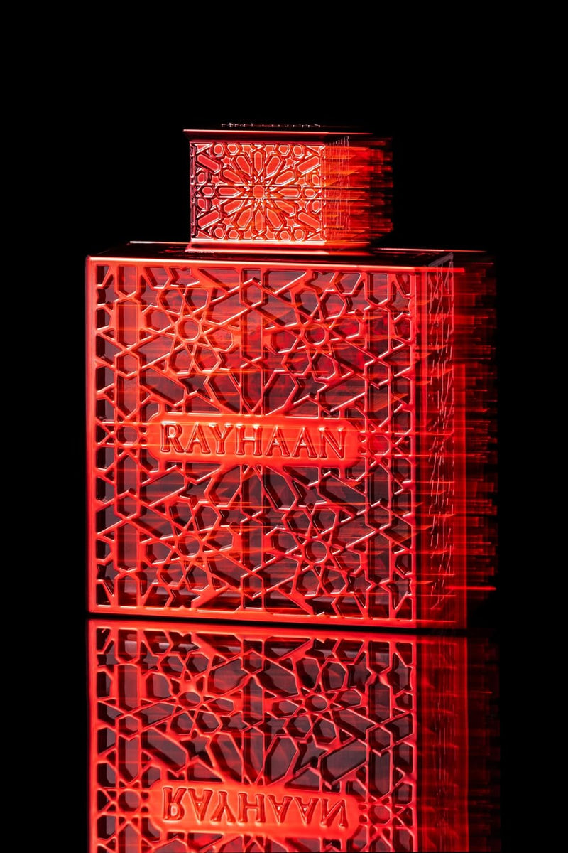 Rayhaan Crimson Eau de Parfum, oriëntaalse vanille geur voor heren, foto 3 van 8