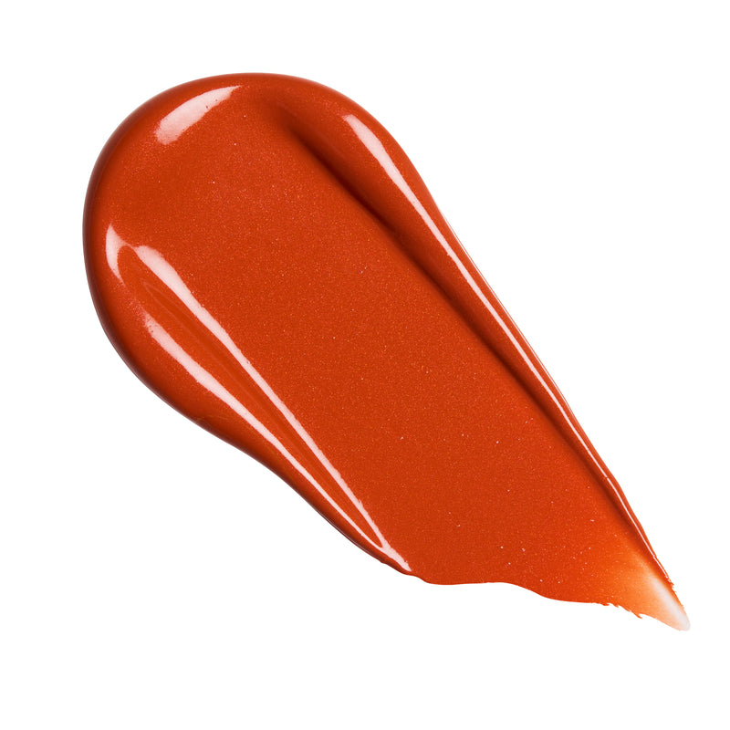 Swatch van Coral Curse, warm koraaloranje met zachte glans