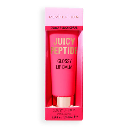 Revolution Juicy Peptide Lip Balm Guava Rum Punch Coral