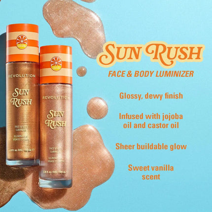 Revolution Sun Rush Body Luminizer Caramel Bronze