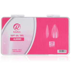 Soft Gel Tip Almond 240 Pieces
