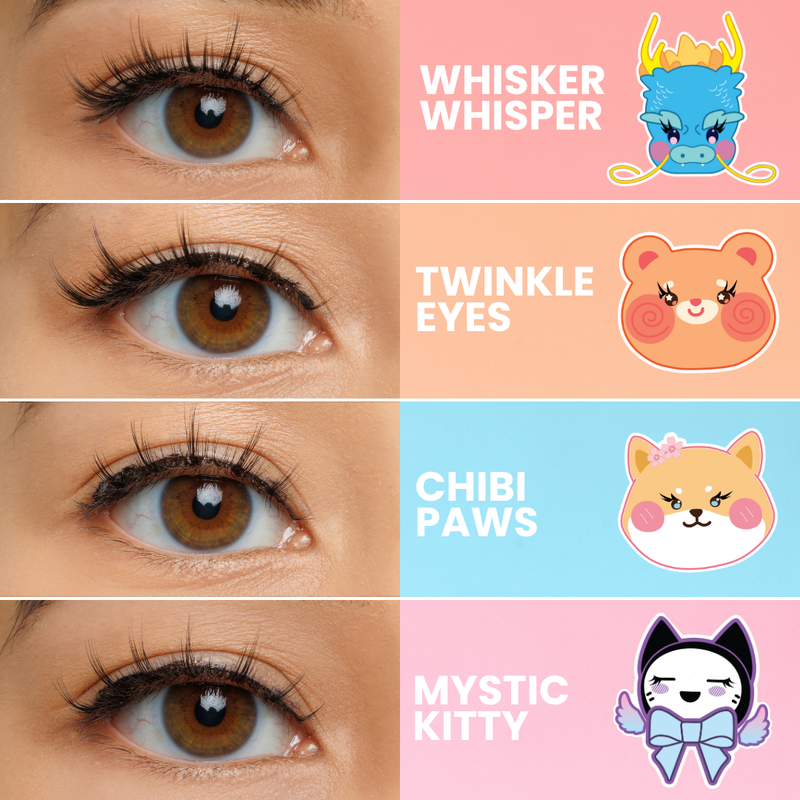 Rude Cosmetics Chibi Manga Collection 3D Faux Mink Lashes Twinkle Eyes, faux mink wimpers voor een kawaii look, foto 2 van 5
