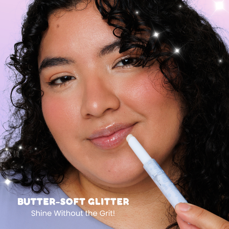Rude Cosmetics Chibi Manga Collection Shimmer Lip Balm Caramel Cloud, hydraterende lipbalm met shimmer, foto 4 van 5
