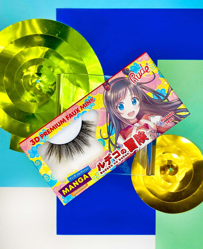 Rude Cosmetics Manga Collection 3D Faux Mink Lashes Rudeko, 3D faux mink wimpers, foto 2 van 2