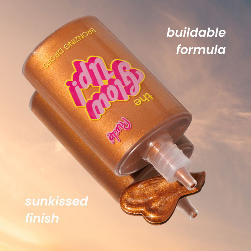 Rude Cosmetics The Glow Up! Bronzing Drops, vloeibare bronzer voor een sunkissed glow, foto 8 van 9