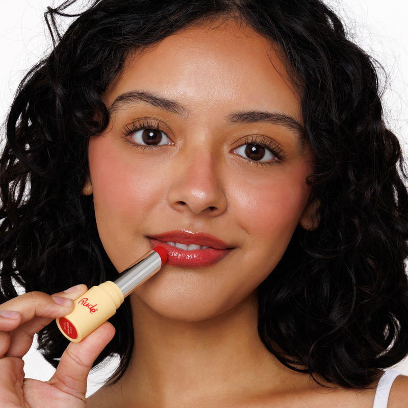 Rude Cosmetics The Glow Up! Glowing Lip Balm Dewy Rose, hydraterende lippenbalsem, foto 4 van 9