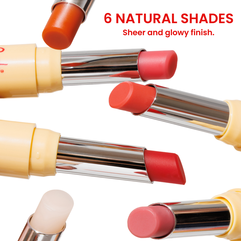 Rude Cosmetics The Glow Up! Glowing Lip Balm Sunny Glaze, hydraterende lippenbalsem met gepersonaliseerde kleur, foto 7 van 9