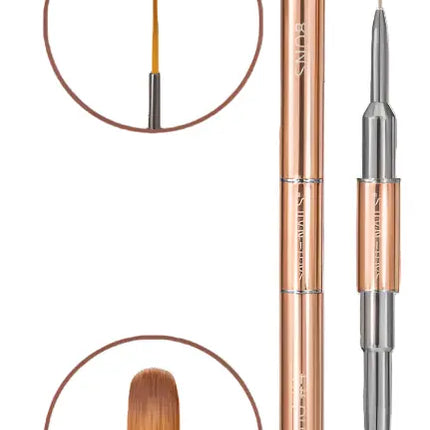 Saute Nails Dual Brush Round #4 + SN08