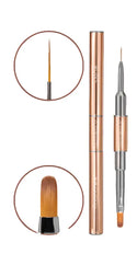 Saute Nails Dual Brush Round #4 + SN08