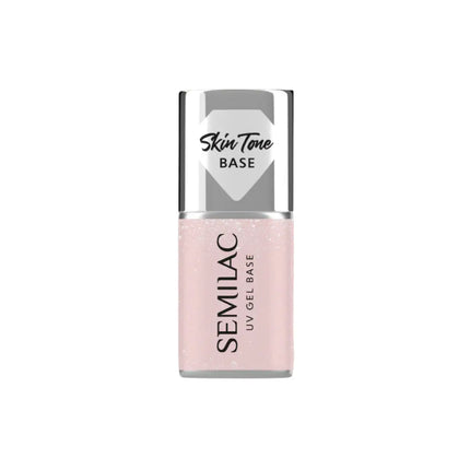 Semilac Skin Tone Cover Base Glitter Beige