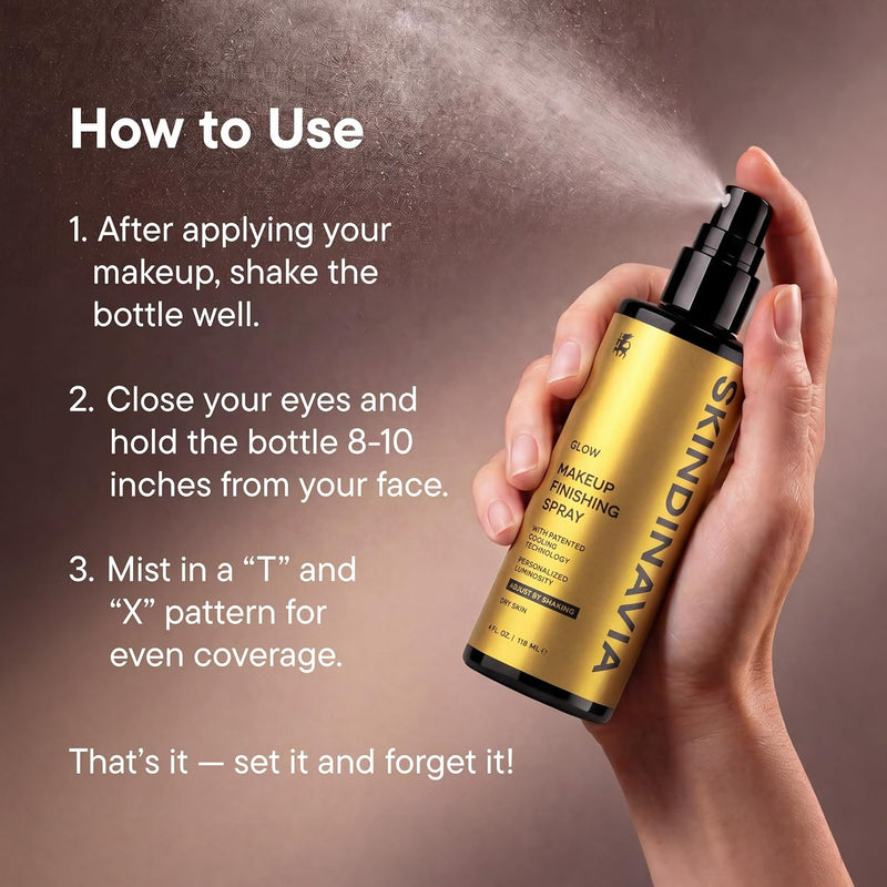Skindinavia Glow Makeup Finishing Spray 118 ml.