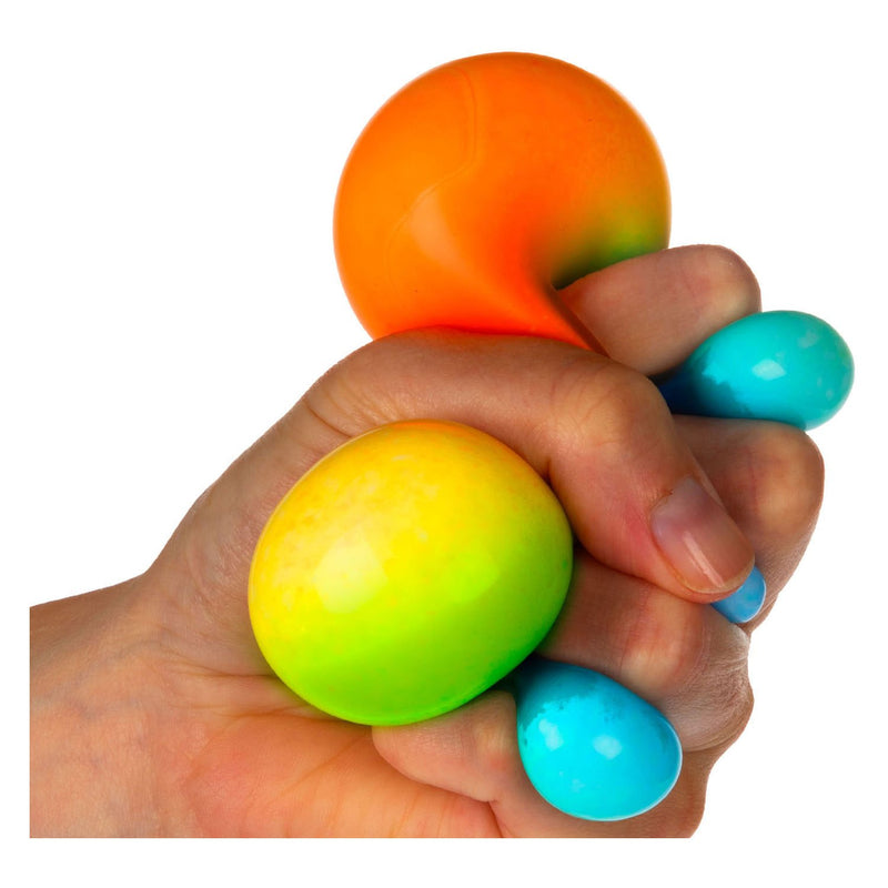Squishy Squishdough Neon Glitter Stressbal 4 Pack