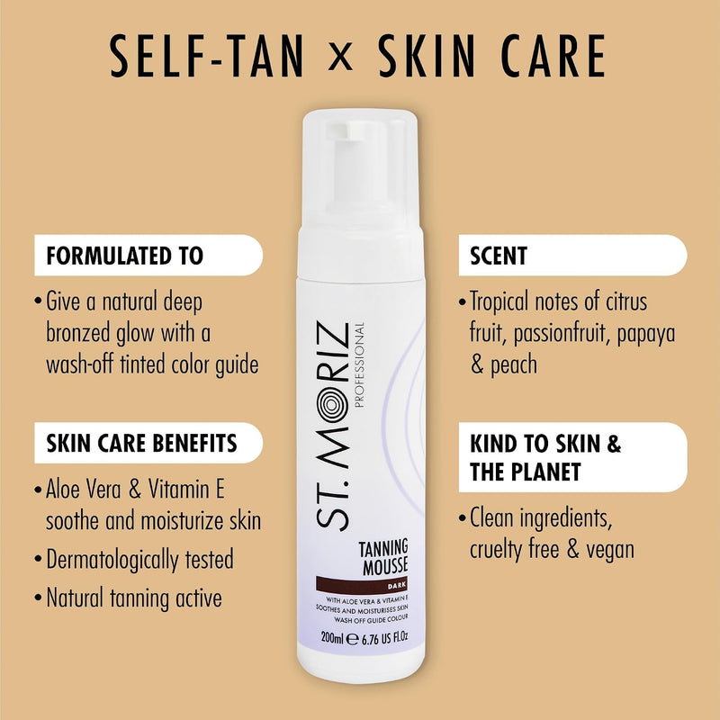 St. Moriz Professional Tanning Mousse Dark