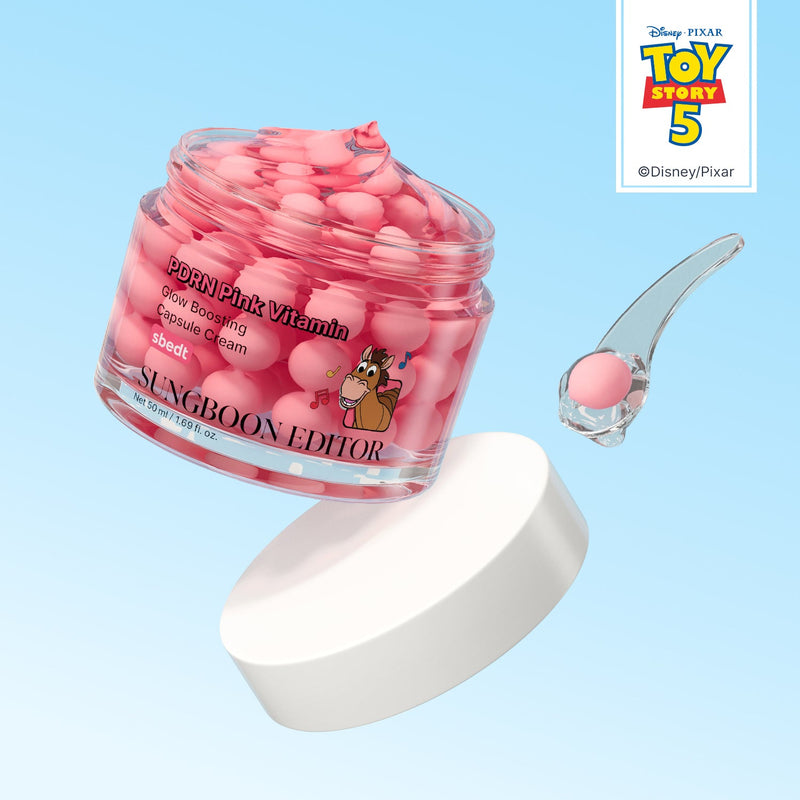 Sungboon Editor X Toy Story Pdrn Pink Vitamin Glow Boosting Capsule Cream 9
