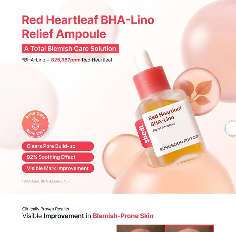 Sungboon Editor X Toy Story Red Heartleaf Bha Lino Relief Ampoule 6