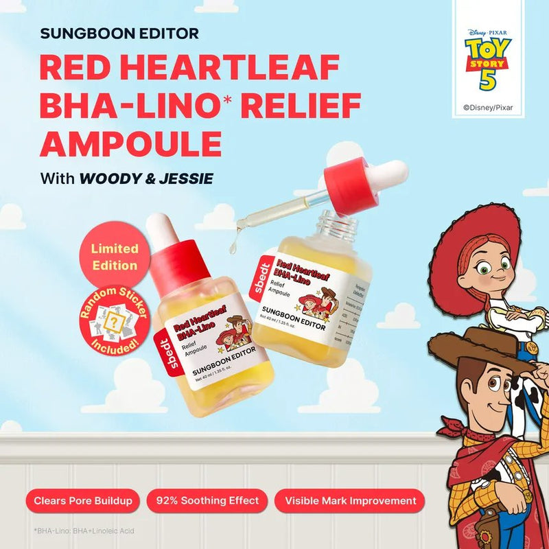 Sungboon Editor X Toy Story Red Heartleaf Bha Lino Relief Ampoule 7