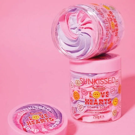 Sunkissed Love Hearts Soap & Scrub Blackcurrant