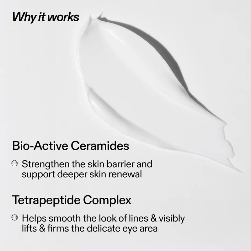 The Inkey List Bio-active Ceramide Eye Cream, oogcrème die fijne lijntjes verzacht en hydrateert