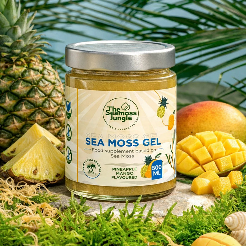 The Seamoss Jungle Sea Moss Gel Mango Pineapple 500 ml.