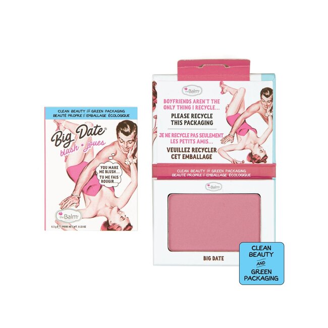 TheBalm Blush Third Date, zachtroze poederblush voor de wangen