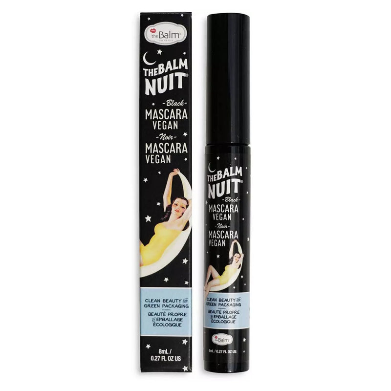 TheBalm Mascara Nuit, middernachtzwarte mascara met kegelvormige borstel voor volume en definitie