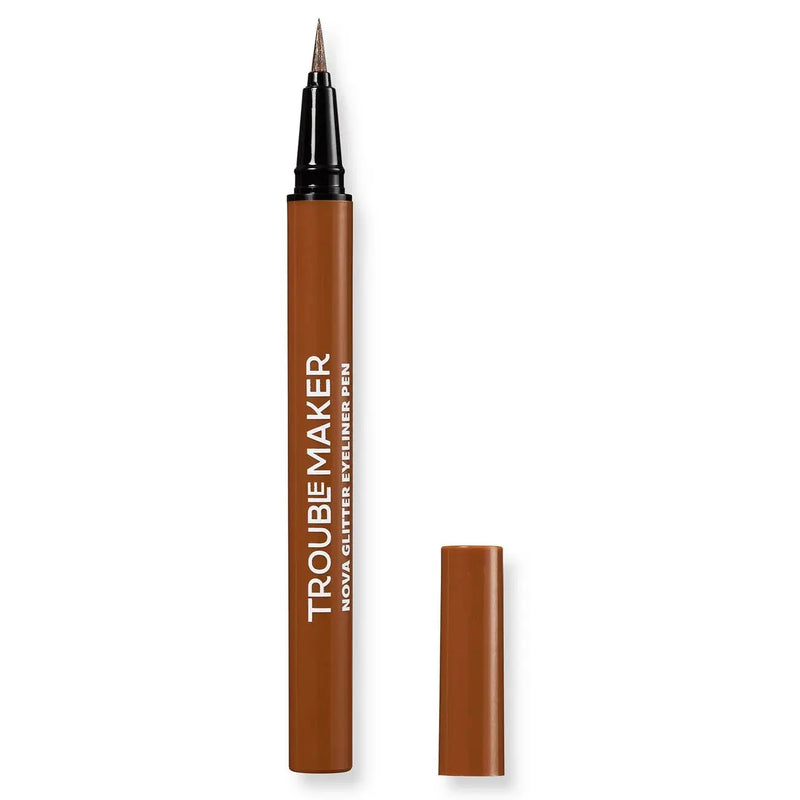 Trouble Maker Nova Glitter Liquid Eyeliner Pen Retrograde Bronze