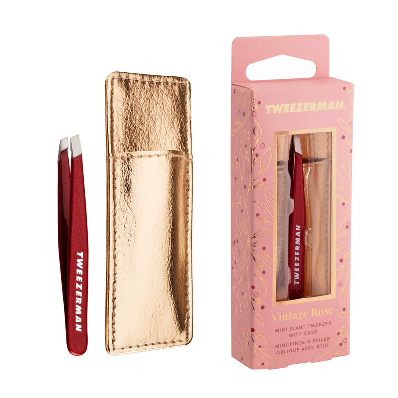 Tweezerman Vintage Rose Mini Set Tweezer with Case