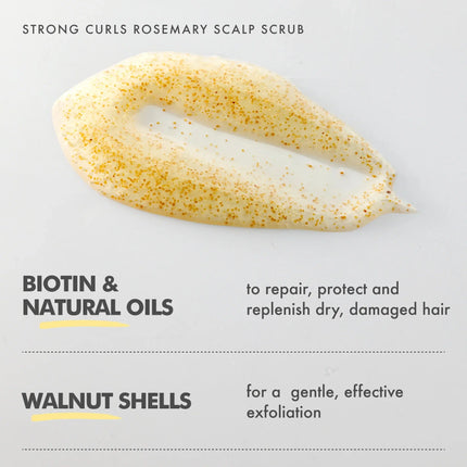 Umberto Giannini Strong Curls Rosemary Oil Strenghtening Scalp Scrub