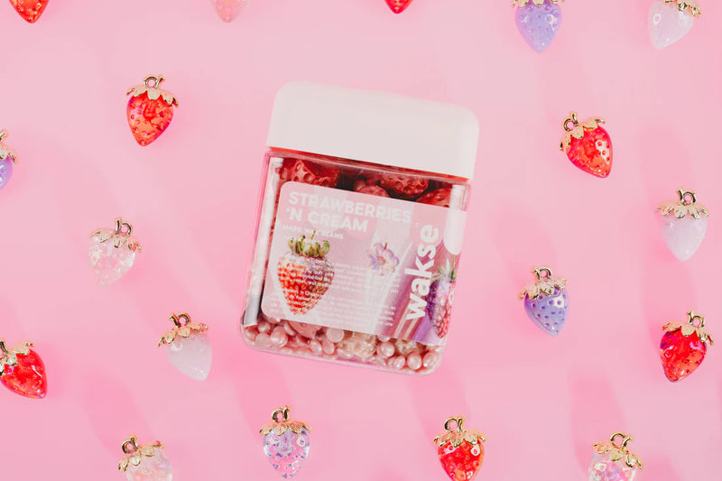 Wakse Strawberries 'n Cream Shaped Wax Hard Wax Beans