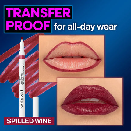 Wet n Wild Perfect Pout Lip Liner Stain Spilled Wine